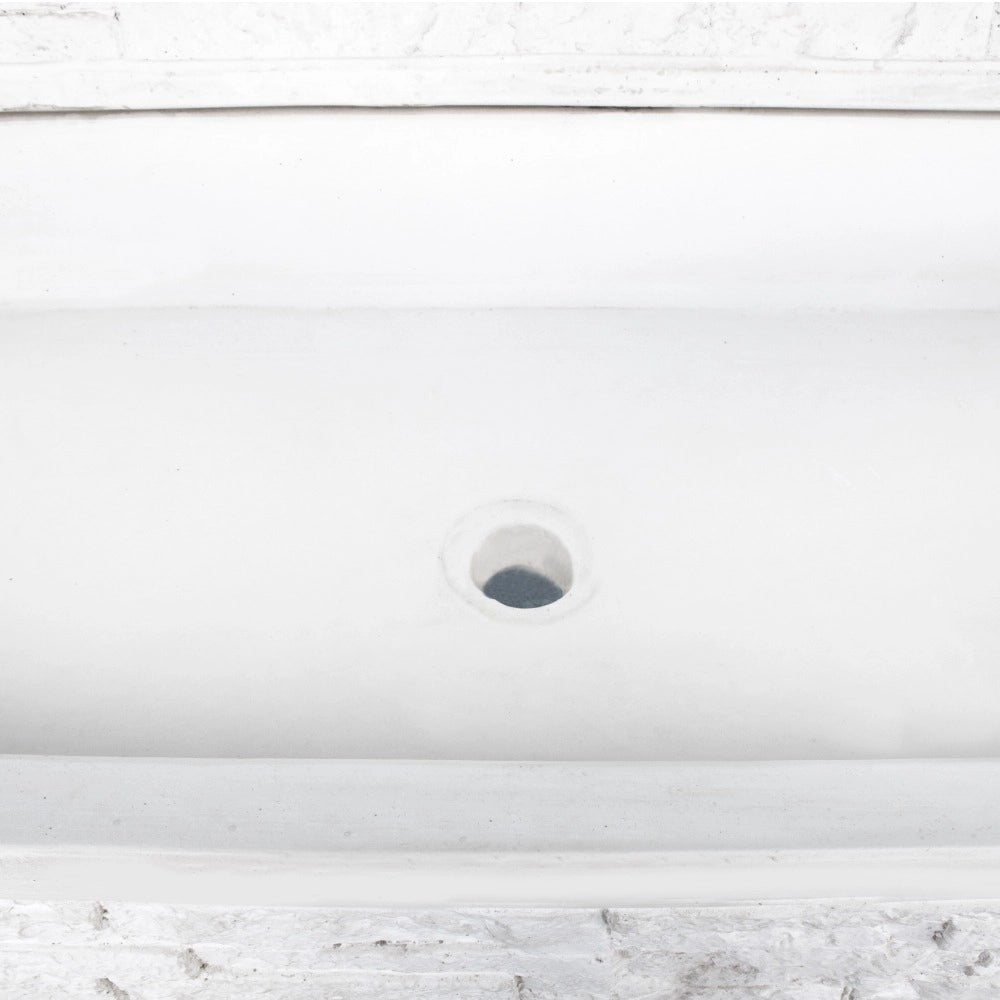 Pilozza lavabo calcestruzzo cemento serie muraglietto giardini lavanderie *** misure 70 x 52 x h.20 cm, confezione 1