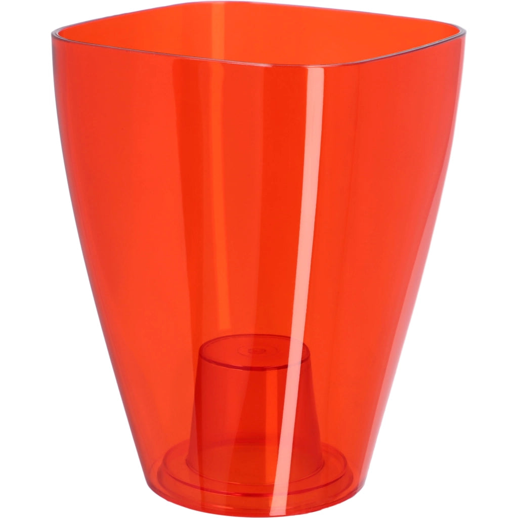 Vaso da fiori KADAX per orchidee, in plastica, rosso, resistente, 13 cm