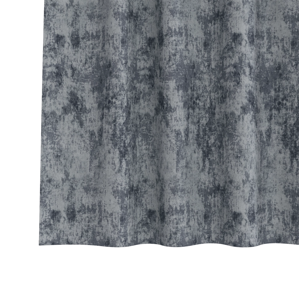 Tende in Velluto 2 pz con Bottoni Superiori Grigio Argento 225x140 cm