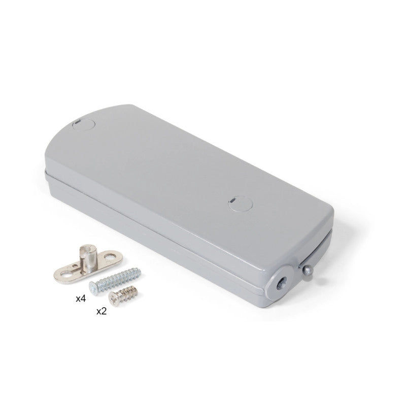 Microwinch Meccanismo a porta incernierata, 10 kg, Acciaio e Tecnoplastica, Grigia