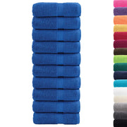 vidaXL Asciugamani Premium SOLUND 10 pz Blu 30x30 cm 600 g/m²