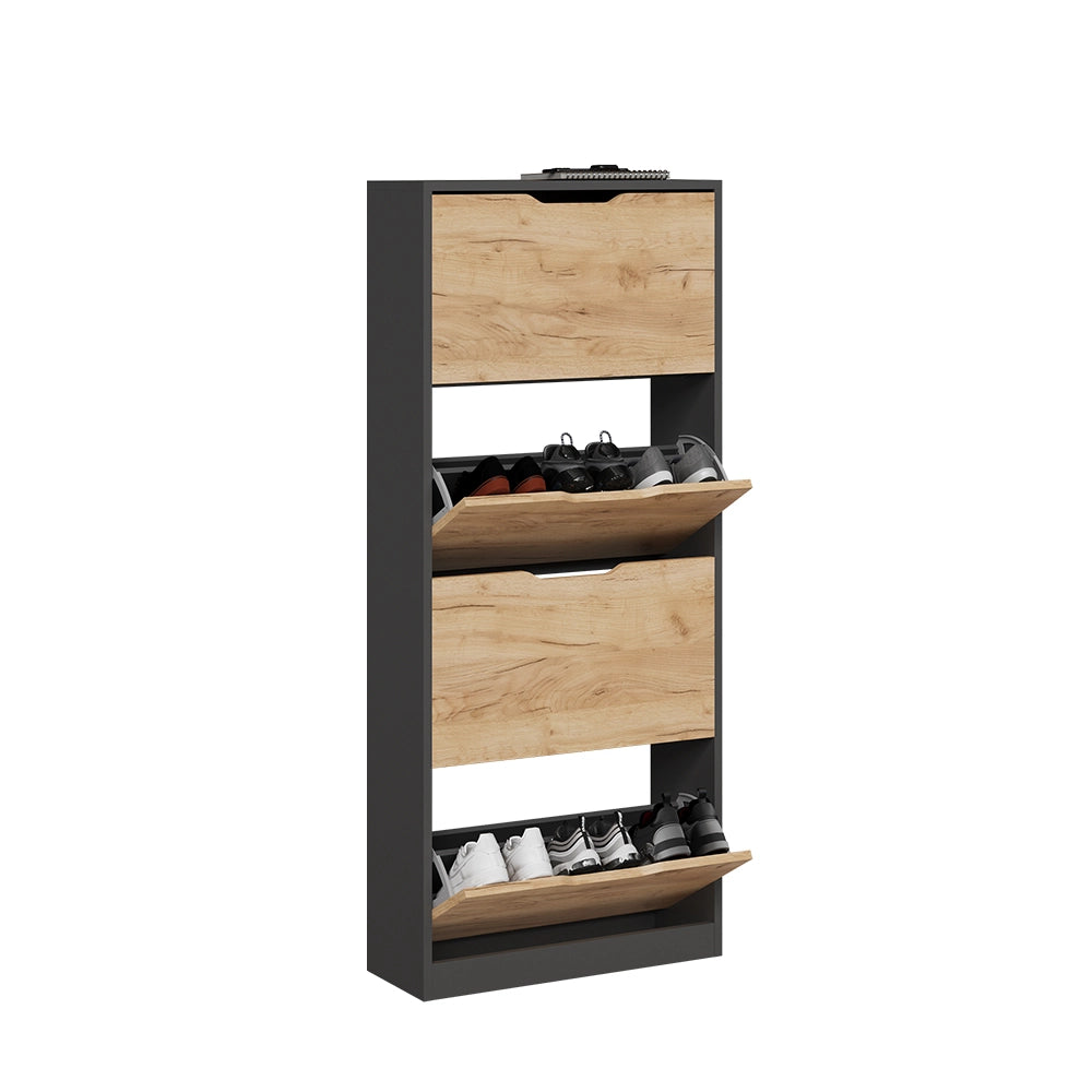 Vicco  Antracite/quercia dorata 59 x 137 cm con 4 scomparti
