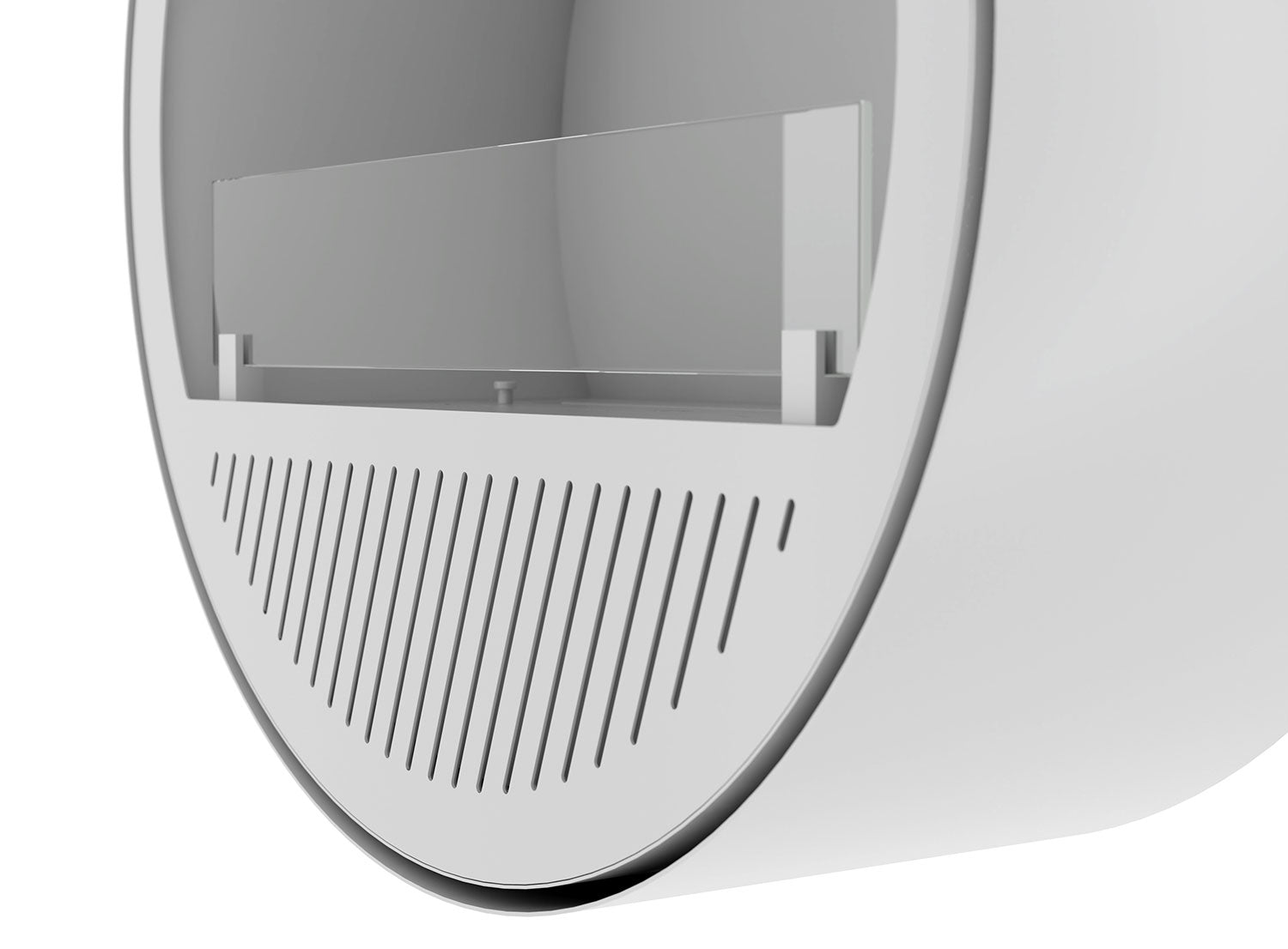 Camino a Bioetanolo da Parete Ø72,4x30 cm Incyrcle Slim Wall Bianco