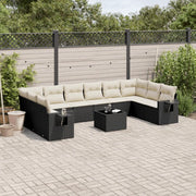Set Divani da Giardino 11 pz con Cuscini in Polyrattan Nerocod mxl 116188