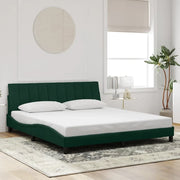 Giroletto senza Materasso Hanko Verde Scuro 180x200 cm in Velluto 3207864