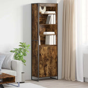 Armadi alti 2 pcs Quercia Fumosa 60 x 36 x 200 cm