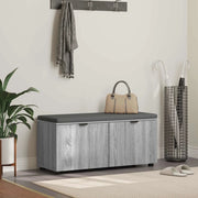 Panca per ingresso con cuscino Sonoma grigia 100 x 38 x 46 cm 891493