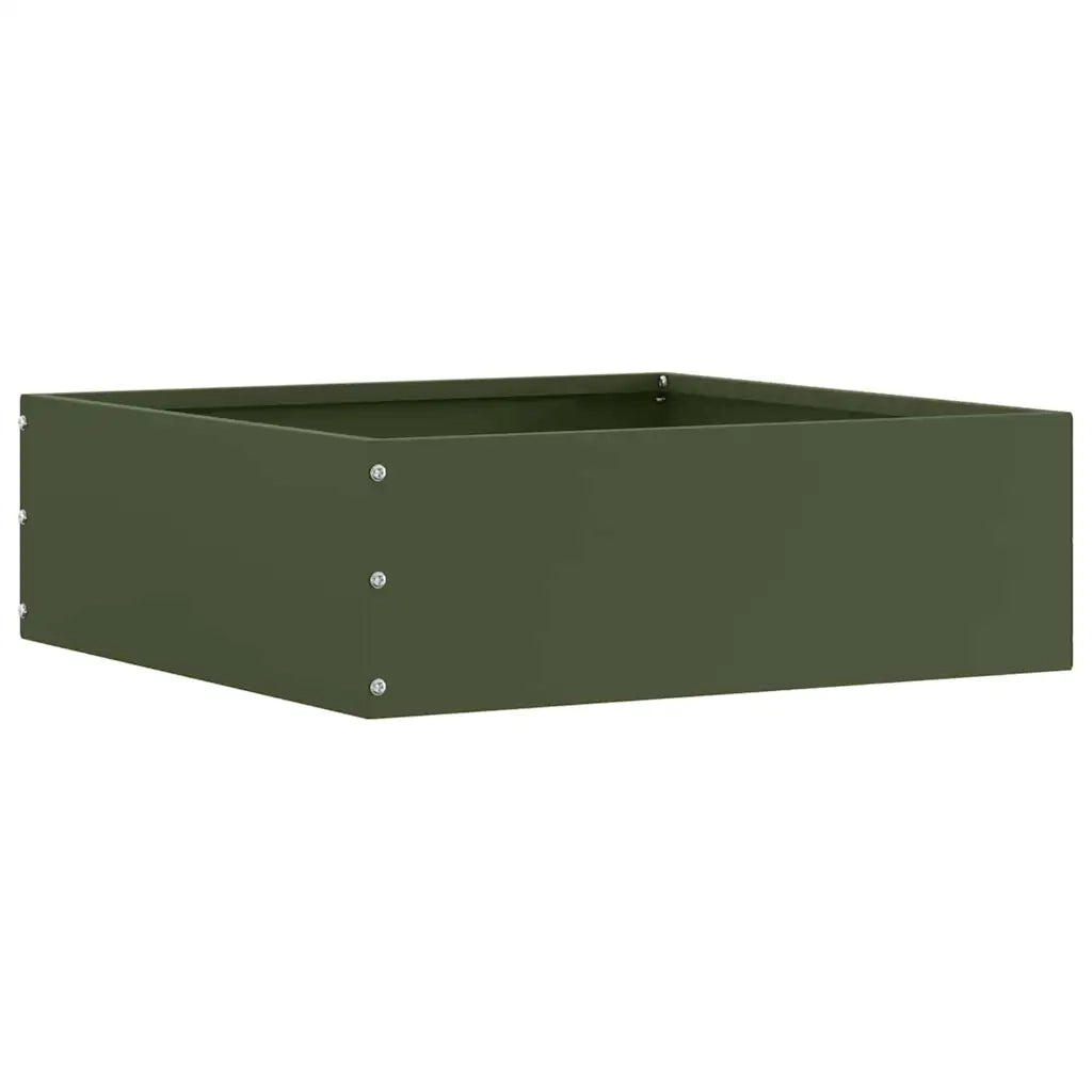 Bordura per Prato Verde oliva 40 x 40 x 13 cm Acciaio