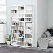 Armadietto TV Bianco 102x23x177,5 cm in Legno Multistrato 801778