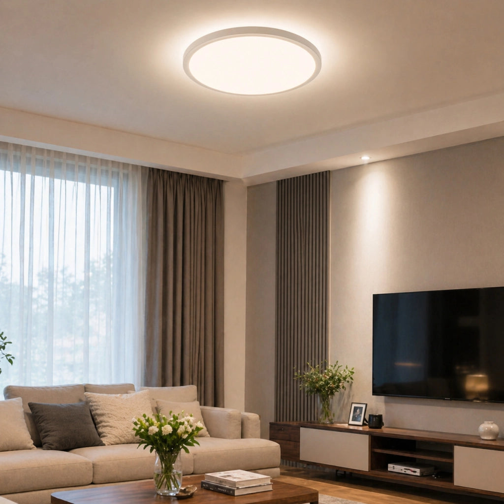 PLAFONIERA LED 45W TONDA Ø50CM LUCE 3000K 4000K 6500K SOFFITTO 3CCT BTL-1001