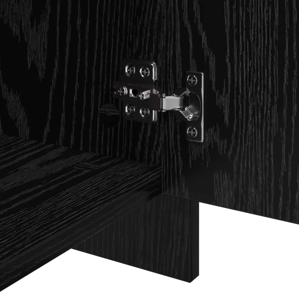 Sideboards 2 pz Rovere nero 70 x 41 x 75 cm 3393514