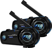 Intercom per Motociclisti - Casco con Intercom - Sistema di Comunicazione per Motociclisti - 2 Pezzi - Bluetooth 5.0 - Per l'Uso in Motocicletta