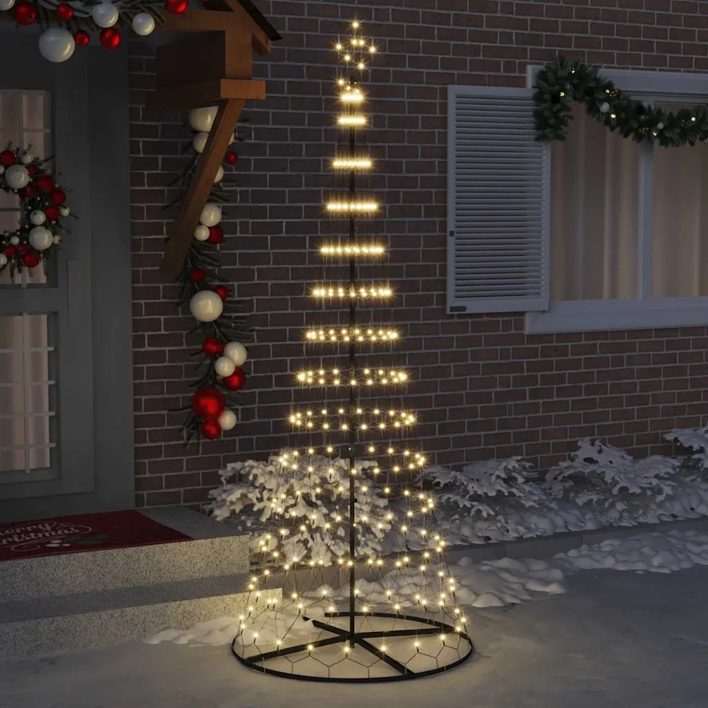 Albero di Natale LED con 295 LED Bianco caldo 250 cm Metallo 42018783