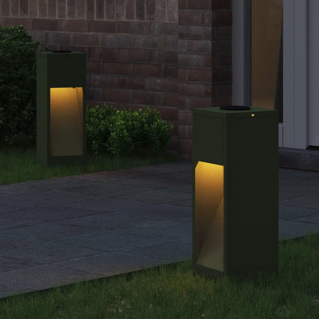 Lucina LED Solare da Percorso 2 pz Verde oliva CFW1626468