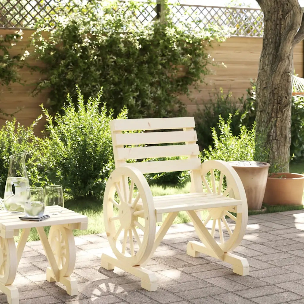 Sedia da patio-Sedia da Giardino 58x58x78,5 cm in Legno Massello di Abete 805737