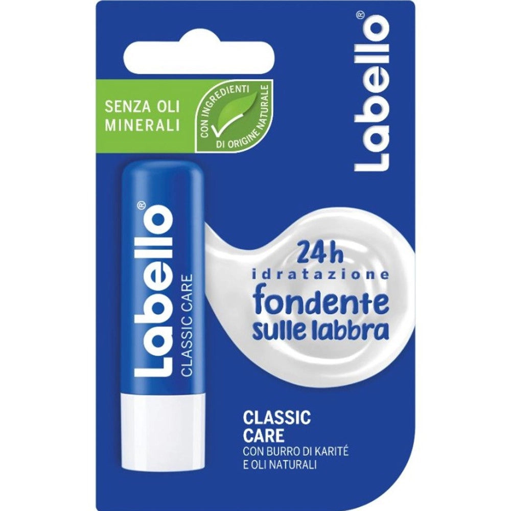 Trade Shop - Labello Classic Care Stick Balsamo Labbra Formula Senza Oli Minerali E Parabeni -