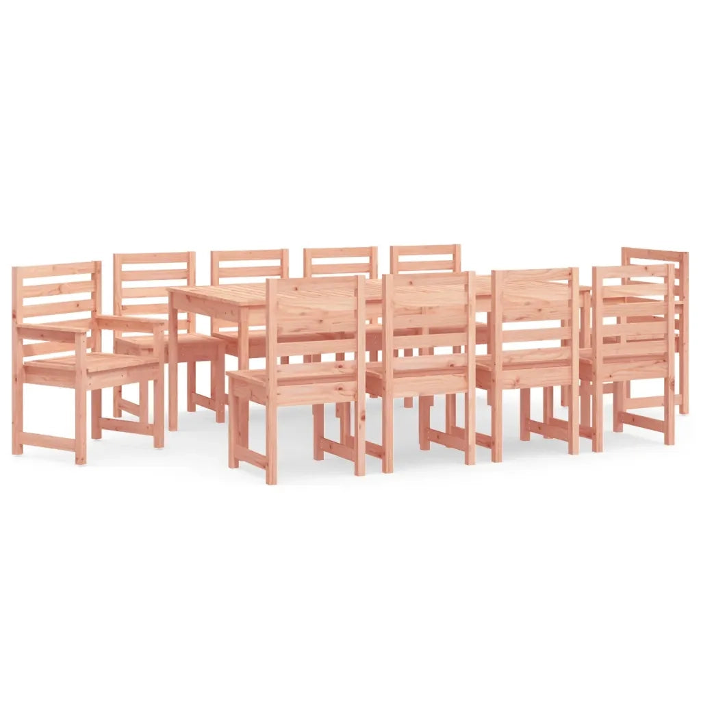 Set da Pranzo per Giardino 11 pz in Legno Massello di Douglas 3154724