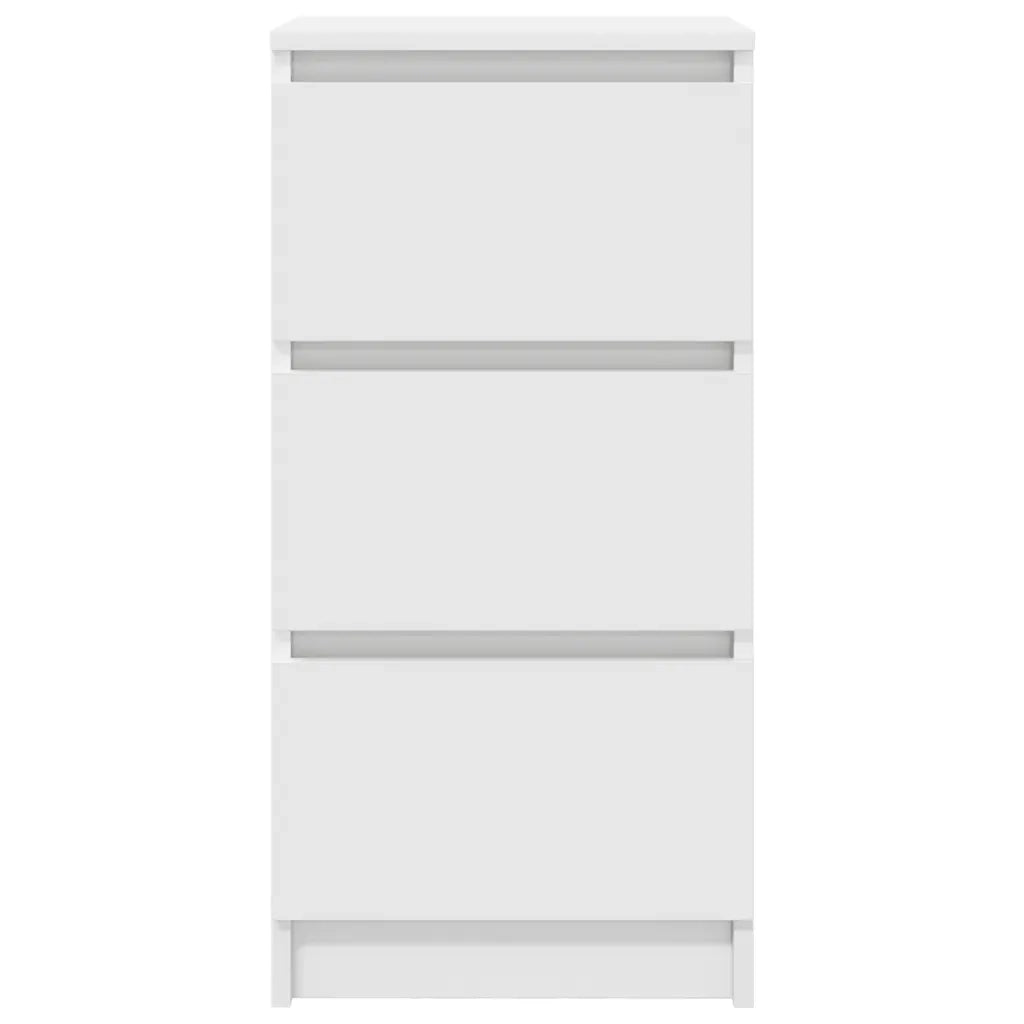 Credenza Bianca 37,5x35x76 cm in Legno Multistrato
