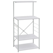 Mobile per Microonde Bianco 60x39,6x123 cm Legno Multistrato CFW2919159