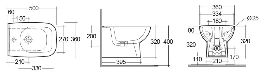 Bidet sospeso origin