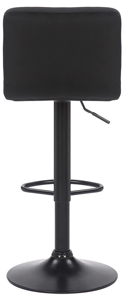 Set di 2 sgabelli bar Feni in velluto nero