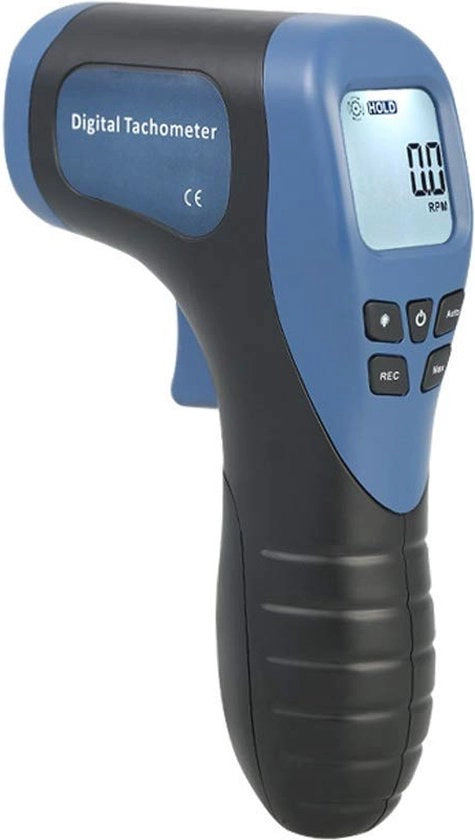 Misuratore Laser di Velocità e Rapporto di Rotazione Digitale - Manuale, Senza Contatto, per Motori e Macchine