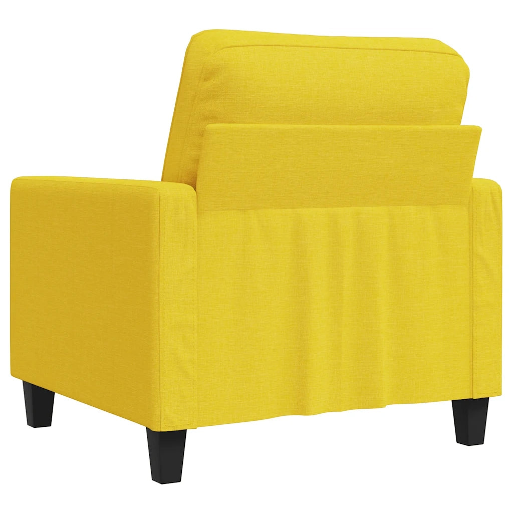 Poltrona | Sedia Relax Giallo Chiaro 60 cm in Tessuto