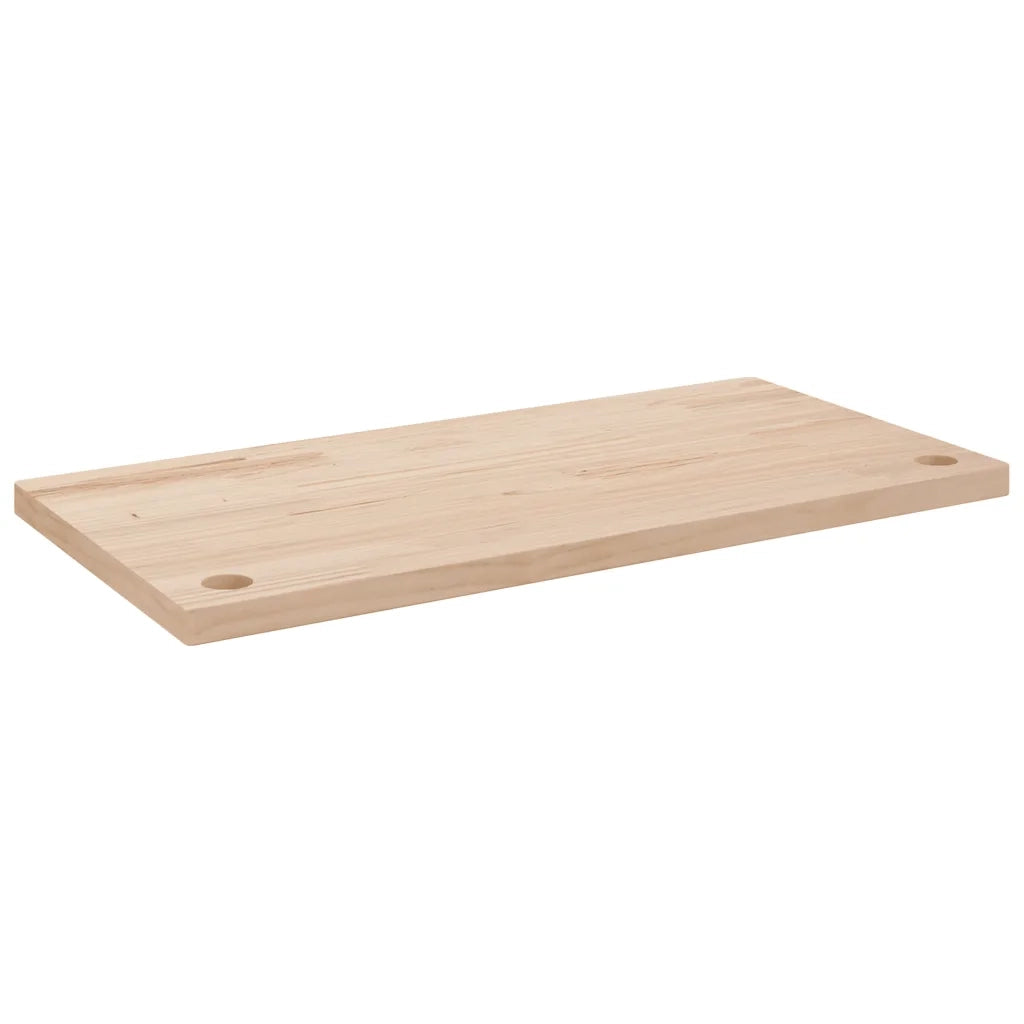 Piano Scrivania 80x40x2,5 cm in Legno Massello di Pino 824450