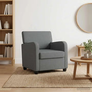 Poltrona Grigio Scuro Tessuto 42043394