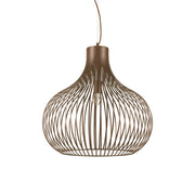 Sospensione Industrial-Minimal Onion Metallo Coffee 1 Luce E27 D59Cm