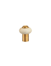 Fermaporta da avvitare in ottone fissaggio a pavimento, gomma, Ø30x37mm, ottone - THIRARD
