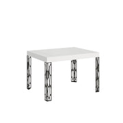 Tavolo Allungabile 120-204x80x77 cm Ghibli Bianco Frassino e Antracite