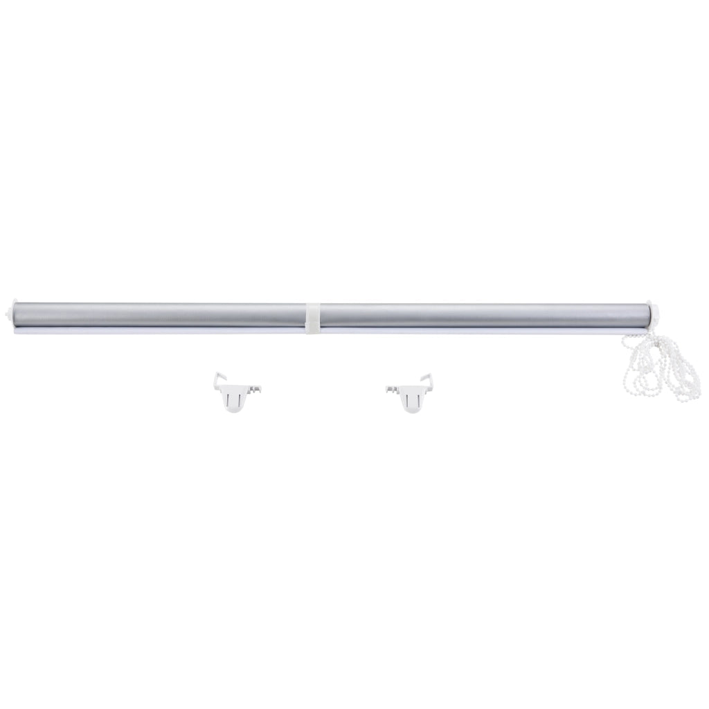 Tenda a Rullo per Interni 45 x 150 cm Tenda Oscurante in Tessuto Avvolgibile con Manovra a Catena Meccanismo Cambio Lato Fissaggio Senza Fori - Bianco