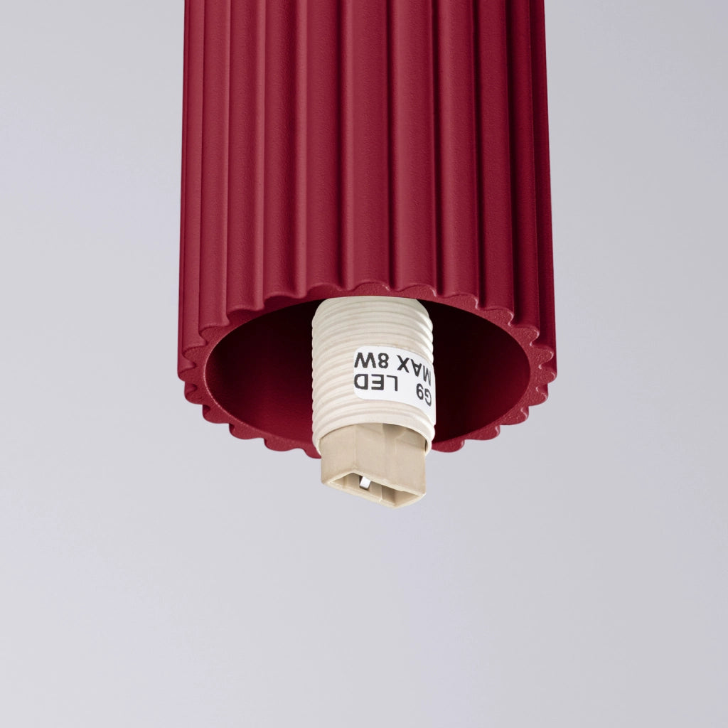 Spot soffitto SFERA Pure Lume borgogna sfera G9 IP44