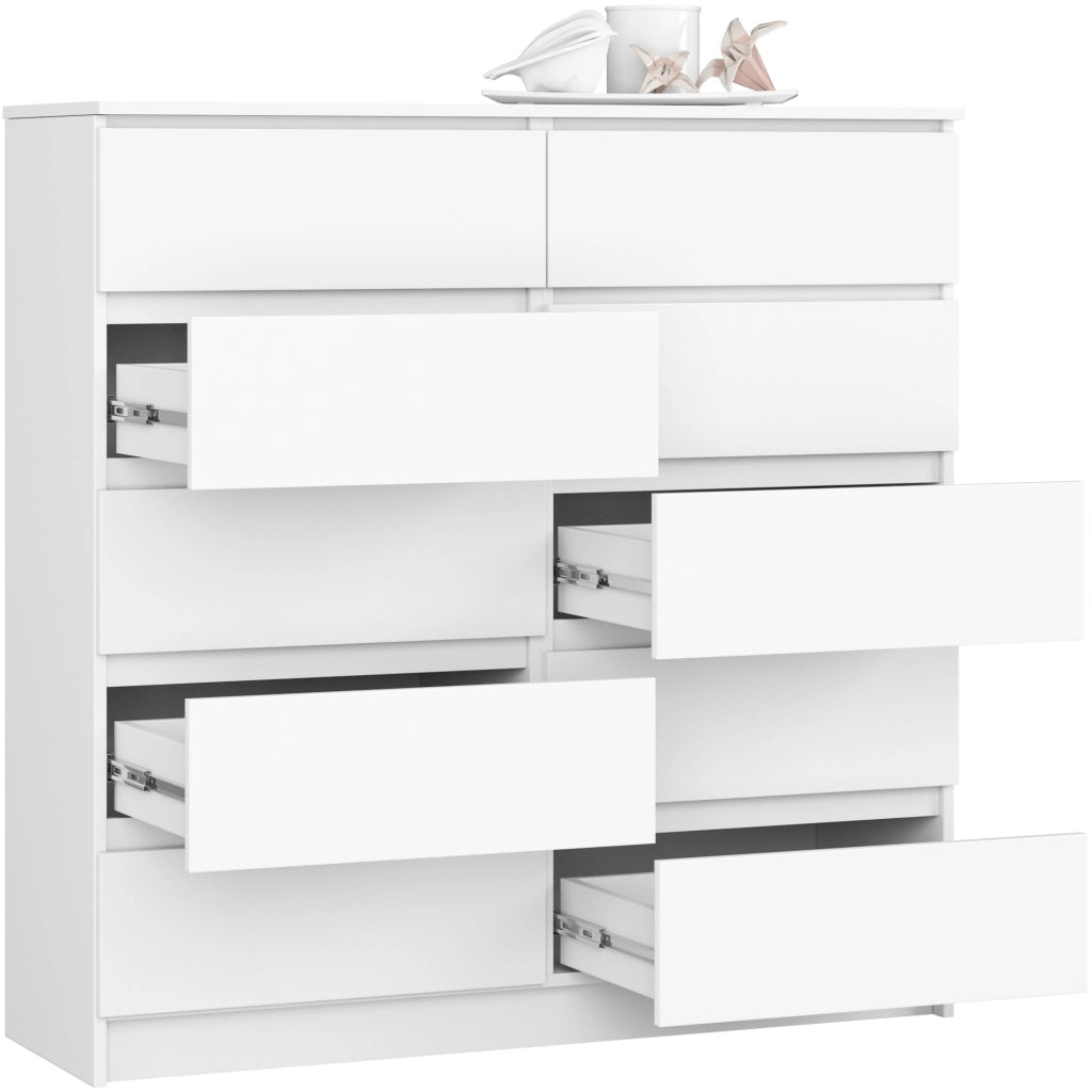 Cassettiera AKORD K120 Bianca 120 cm 10 cassetti 120x40x121 cm
