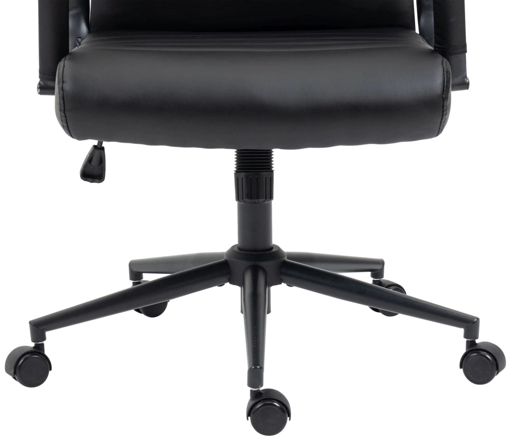 Sedia ufficio Kolumbus in similpelle nero/nero