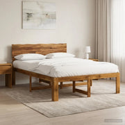 Letto matrimoniale con testiera ROSTOCK Naturale 140 x 190 cm 903366