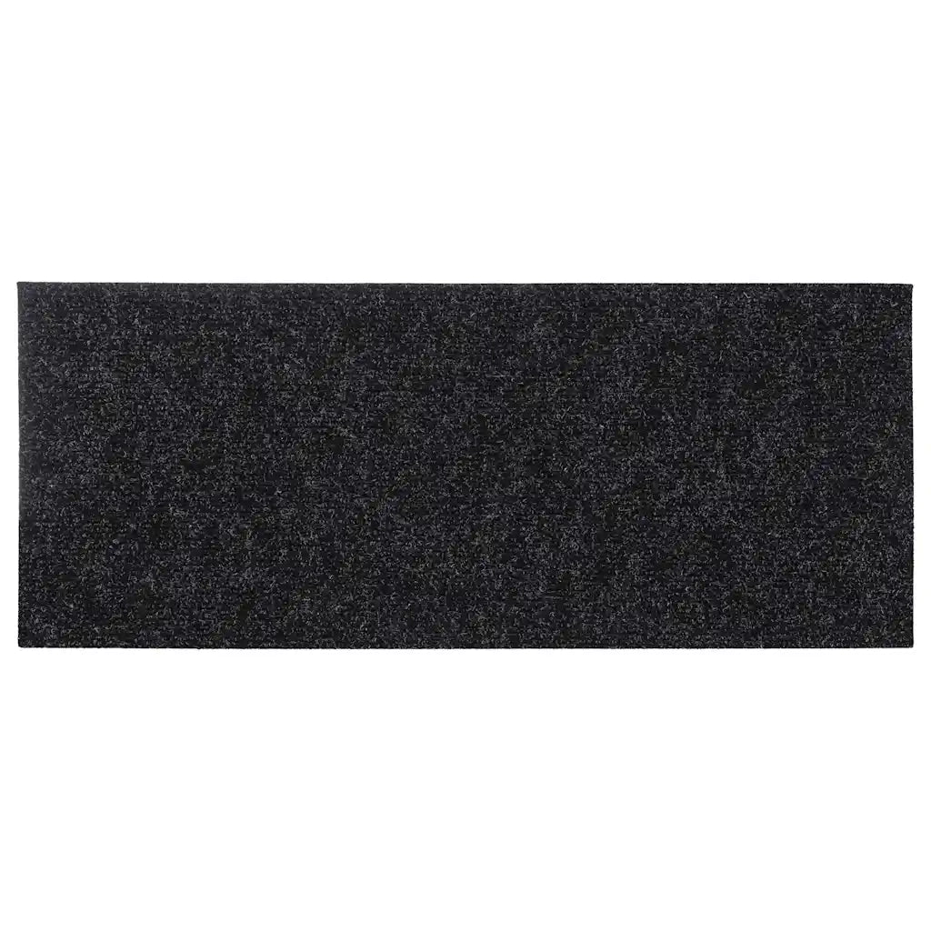 Tappetini per Scale Autoadesivi 30 pz Neri 60x25cm Rettangolare