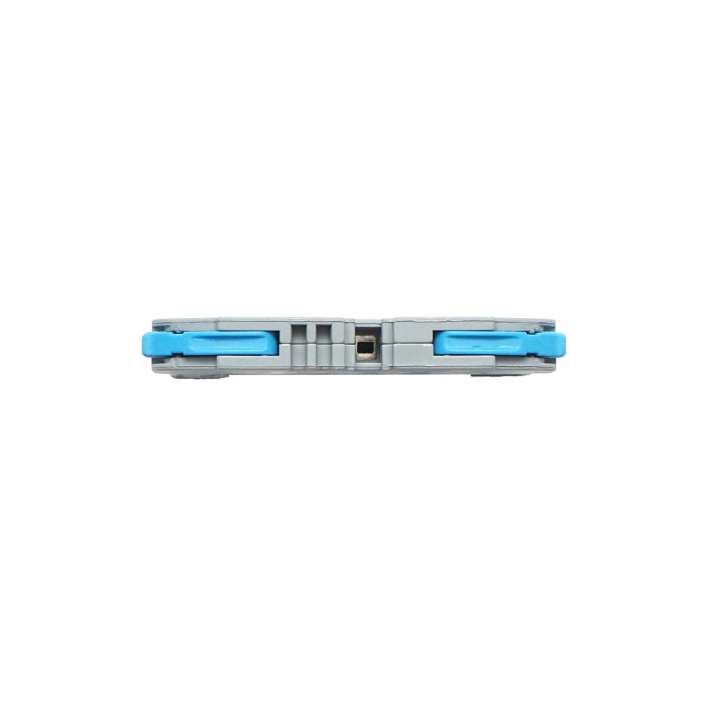 Connettore rapido per guida DIN 32A 450V, 2 poli 0,08-4mm, blu Leader