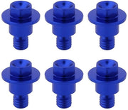 Guardia di Forcella - 6 pezzi - Compatibile con KTM 125/150/200/250/300/350/450/85/65/50 SX/EXC/SXF/EXCF - Lega - Finitura anodizzata - Resistente alla corrosione - Protezione del forcellone