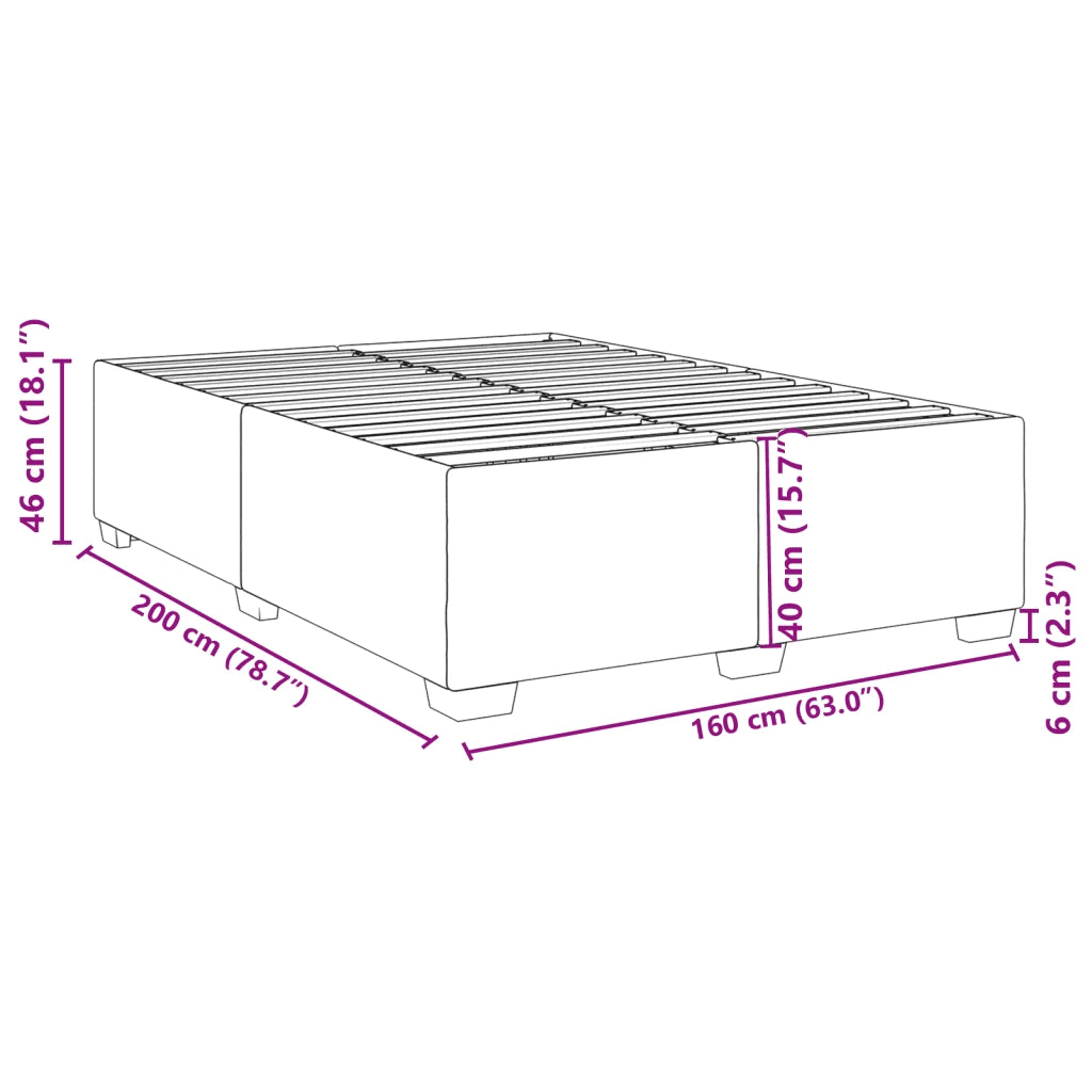 Giroletto-Struttura Letto Cappuccino 160x200 cm in Similpelle 583814