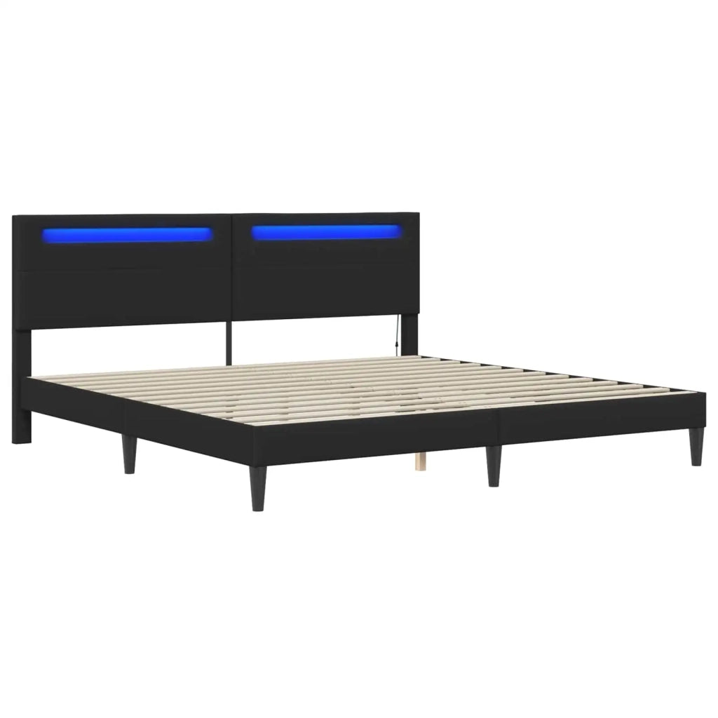 Struttura del letto Nero 180 x 200 cm Similpelle 3414701