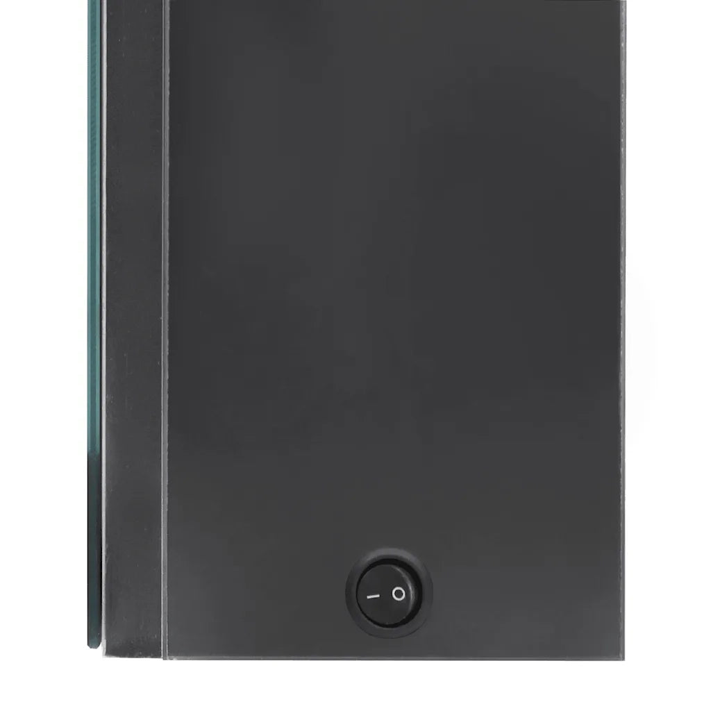 Armadietto Bagno | Armadio da bagno con Specchio e LED Grigio 80x12x68 cm