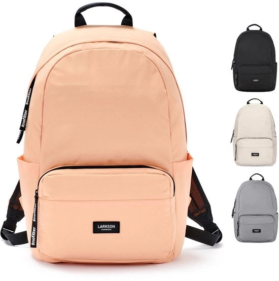 Zak da Scuola per ragazze e ragazzi adolescenti arancione - Nr. 3 - Borsa per donne e uomini per la scuola - 16 pollici cassetto per laptop - Realizzato con PET riciclato - Impermeabile