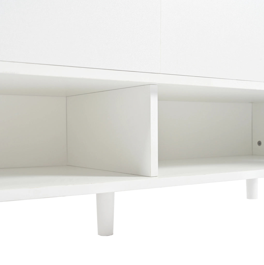 Credenza moderna con 4 ante, 1 cassetto e ripiano regolabile