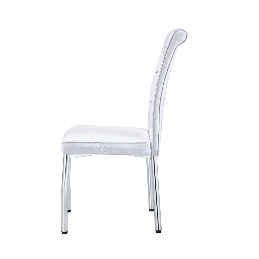 Sedie da Pranzo Retr¨° Imbottite in Similpelle con Gambe in Metallo ¨C MINIMAL ¨C Set 2 Pezzi, Nero