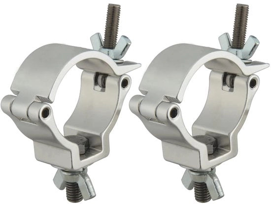 Montaggio a clip in alluminio per illuminazione da palco - 2 pezzi - Costruzione robusta - Adatto per tubi da 48-52 mm - Capacità 220 lb - Ideale per..