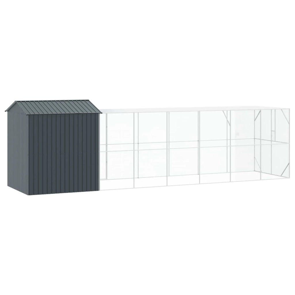 Gabbia per uccelli Antracite 824 x 208 x 247 cm Acciaio zincato 3325158