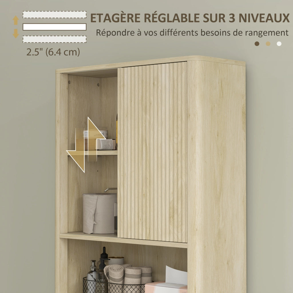 Mobiletto Sospeso Bagno con Ante Scorrevoli ¨C zephmum ¨C Bianco 60x30x