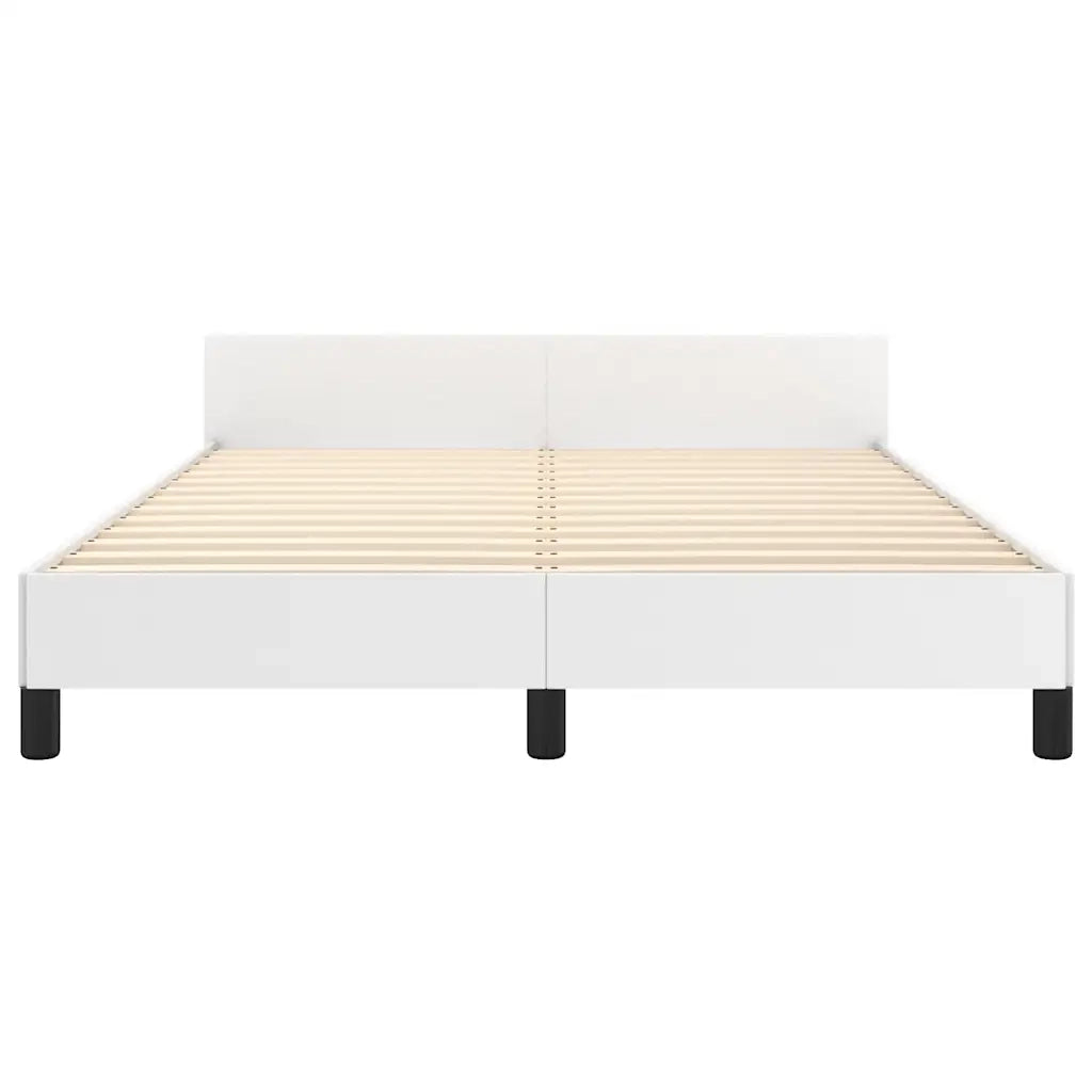 Giroletto con Testiera senza Materasso-Struttura Letto Bianco 140x200 cm 269250